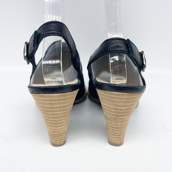 Paul Green Women's Raquel Slingback Heeled Sandals Black Size UK 5 US 7.5 - Picture 4 of 12